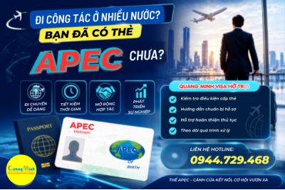 ĐI CÔNG TÁC Ở NHIỀU NƯỚC? BẠN ĐÃ CÓ THẺ APEC CHƯA?